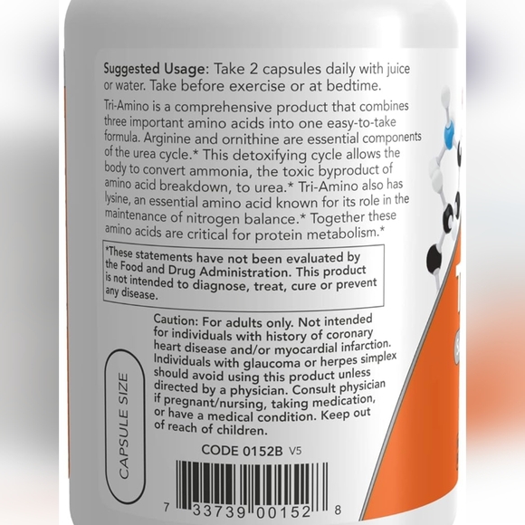 Tri-Amino - NOW - New - Picture 3 of 3